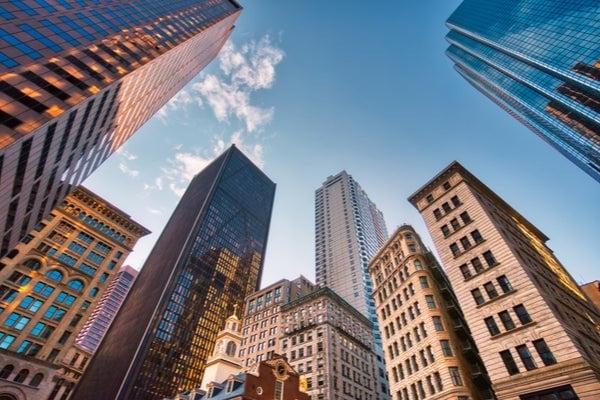 downtown image of skyscrapers